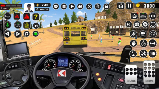 اسکرین شات برنامه Offroad School Bus Driver Game 2