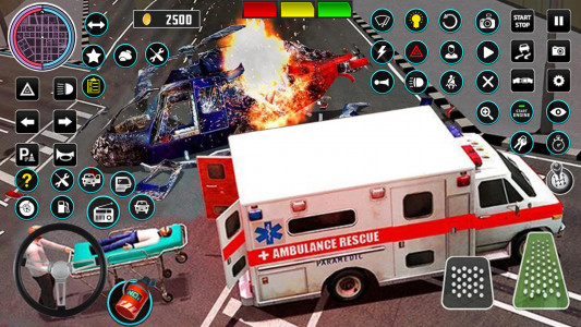 اسکرین شات برنامه Heli Ambulance Simulator Game 4