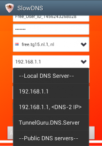 اسکرین شات 5 برنامه VPN Over DNS  Tunnel : SlowDNS
