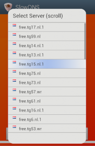 اسکرین شات 3 برنامه VPN Over DNS  Tunnel : SlowDNS