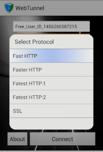 اسکرین شات برنامه VPN Over HTTP Tunnel:WebTunnel 3