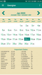 اسکرین شات 2 برنامه Islamic Hijri Calendar 2024