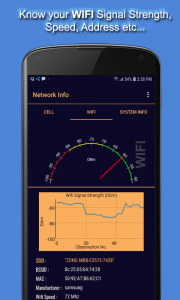 اسکرین شات 2 برنامه Network Cell Info & Wifi