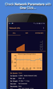 اسکرین شات 1 برنامه Network Cell Info & Wifi
