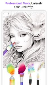 اسکرین شات 4 برنامه InColor: Coloring & Drawing