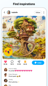 اسکرین شات 1 برنامه InColor: Coloring & Drawing