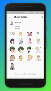 اسکرین شات برنامه Anime stickers for whatsapp 5
