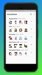 اسکرین شات برنامه Anime stickers for whatsapp 6