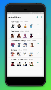 اسکرین شات برنامه Anime stickers for whatsapp 2