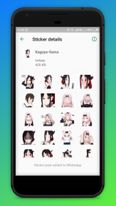 اسکرین شات برنامه Anime stickers for whatsapp 7