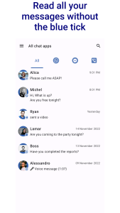 اسکرین شات 1 برنامه NoBlueTick: No Last Read