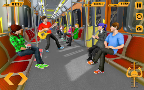 اسکرین شات برنامه Modern Train Driving Simulator: City Train Games 4