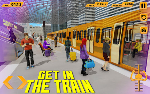 اسکرین شات برنامه Modern Train Driving Simulator: City Train Games 3