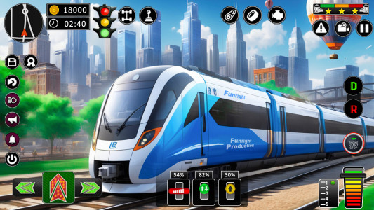 اسکرین شات 2 برنامه City Train Games Driver Sim 3D