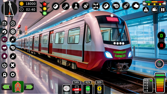 اسکرین شات برنامه City Train Games Driver Sim 3D 1