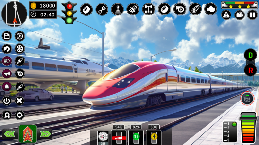 اسکرین شات برنامه City Train Games Driver Sim 3D 4