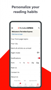 اسکرین شات برنامه Indian Express News + Epaper 4