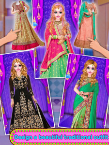 اسکرین شات بازی Indian Bride New Stylist Wedding Fashion Makeover 5