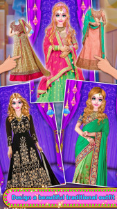 اسکرین شات بازی Indian Bride New Stylist Wedding Fashion Makeover 3