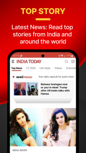 اسکرین شات 1 برنامه India Today - English News