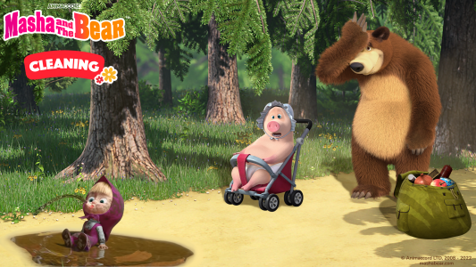 اسکرین شات بازی Masha and the Bear: Cleaning 4