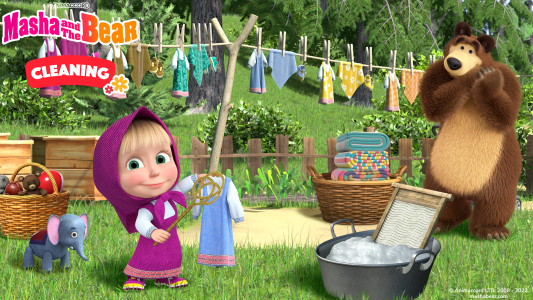 اسکرین شات بازی Masha and the Bear: Cleaning 3