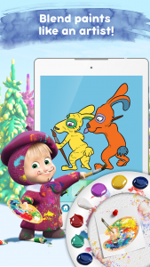 اسکرین شات بازی Masha and the Bear: Coloring 3