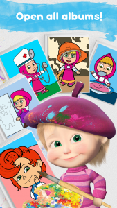 اسکرین شات بازی Masha and the Bear: Coloring 4