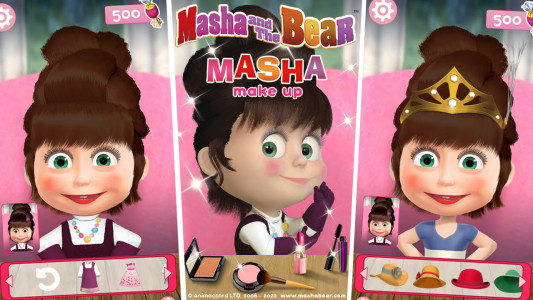 اسکرین شات 3 بازی Masha and the Bear: Salon Game