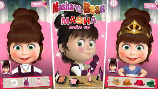 اسکرین شات بازی Masha and the Bear: Salon Game 3