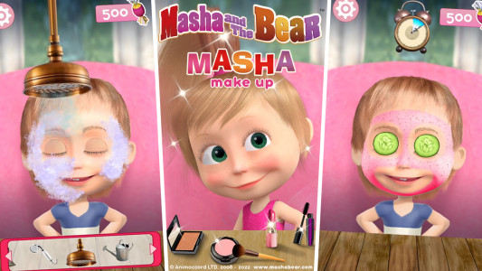 اسکرین شات 1 بازی Masha and the Bear: Salon Game