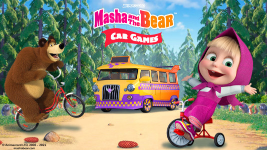 اسکرین شات بازی Masha and the Bear: Car Games 4