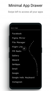 اسکرین شات 3 برنامه Indistract Minimalist Launcher