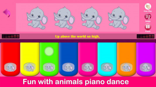 اسکرین شات بازی Kids Pink Piano Music & Songs 6
