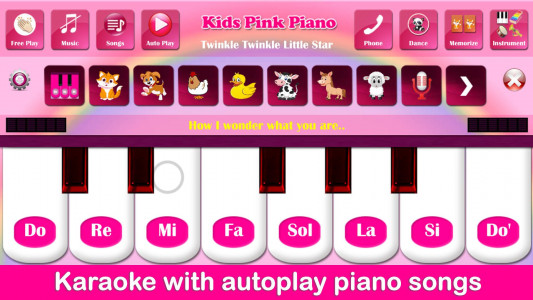 اسکرین شات بازی Kids Pink Piano Music & Songs 7