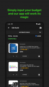 اسکرین شات 2 برنامه PC Builder: Part Picker