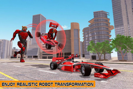 اسکرین شات برنامه Cheetah Robot Car Transformation Formula Car Robot 6
