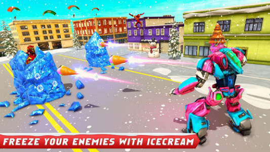 اسکرین شات برنامه Ice Cream Robot Truck Game - Robot Transformation 6