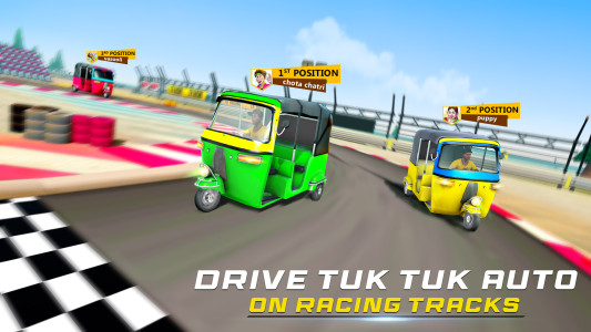 اسکرین شات 5 برنامه Tuk Tuk Car Racing