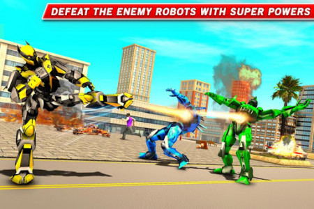اسکرین شات برنامه Panther Robot Transform Robot Transforming Games 2