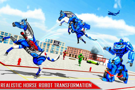 اسکرین شات برنامه Horse Robot Car Transform War 4