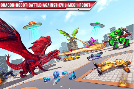 اسکرین شات بازی Dragon Battle - Robot Car Game 1