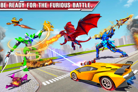 اسکرین شات بازی Dragon Battle - Robot Car Game 2