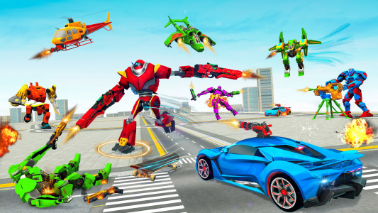 اسکرین شات 4 بازی Robot Car Transform Game
