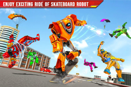 اسکرین شات بازی Flying Police Skateboard Robot Hero : Crime City 3