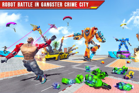 اسکرین شات بازی Flying Police Skateboard Robot Hero : Crime City 4