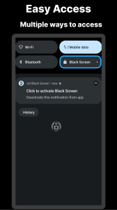 اسکرین شات 4 برنامه Jet Black Screen: Video Screen