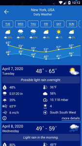 اسکرین شات 5 برنامه Weather Forecast