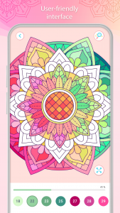 اسکرین شات 5 بازی Color by Number – Mandala Book