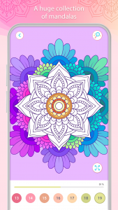 اسکرین شات 2 بازی Color by Number – Mandala Book